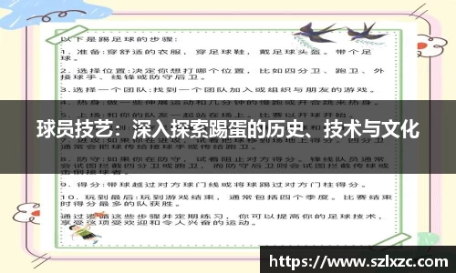 球员技艺：深入探索踢蛋的历史、技术与文化